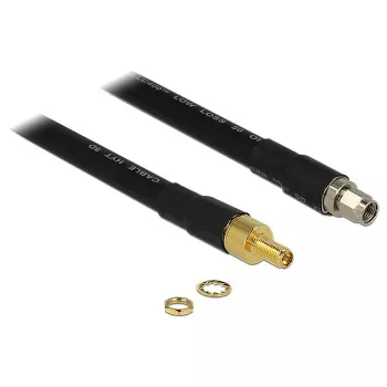 DeLOCK koaksiaalkaabel 5 m RP-SMA/RP-SMA