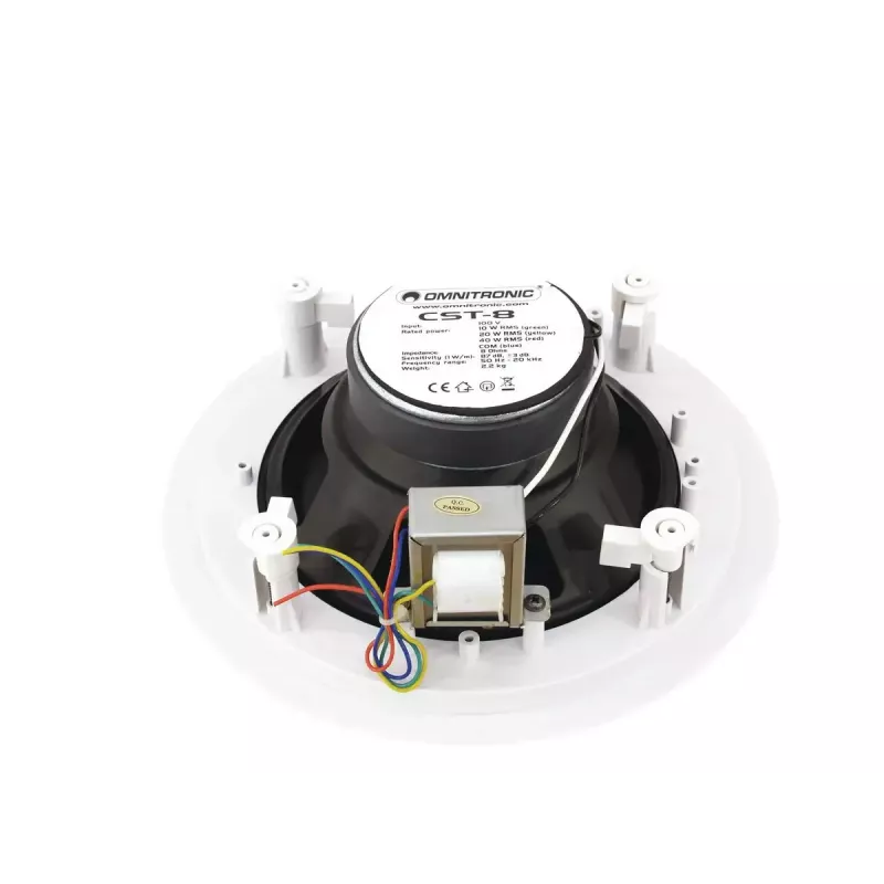 2-suunaline kõlar Omnitronic 80710232 valge juhtmega 40 W