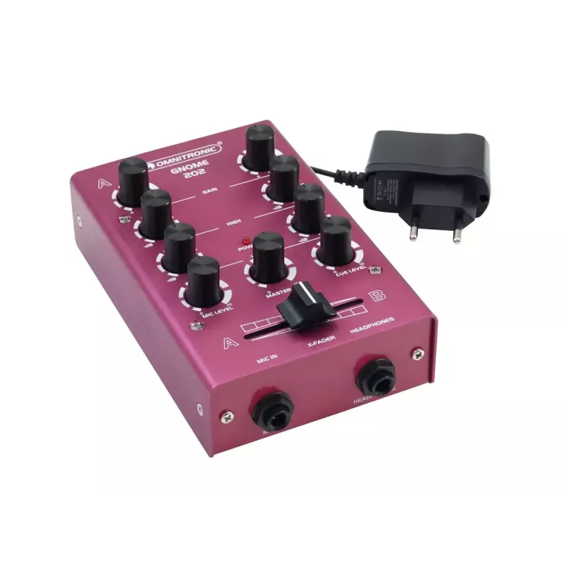 Omnitronic GNOME-202 2 kanalit 20 - 20000 Hz punane