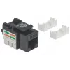 Intellinet Keystone Jack, Cat6, UTP, Punch-down, Must, Lame, Must, RJ-45, Emane, 22/26, Cat6