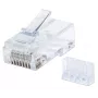 Intellinet RJ45 modulaarpistikud, Cat6, UTP, 3-hambaline, täistraadile, 15 µ kullatud kontaktid, 90 tk pakend