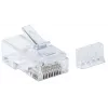 Intellinet RJ45 modulaarpistikud, Cat6, UTP, 3-hambaline, täistraadile, 15 µ kullatud kontaktid, 90 tk pakend