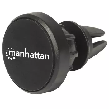 Manhattan Magnetiline Auto Õhutusava Telefonihoidik, Reguleeritav Klambriga Kinnitatav, Kiire Kinnitamine ja Vabastamine, Libisemiskindel Alus, Must, Eluaegne Garantii