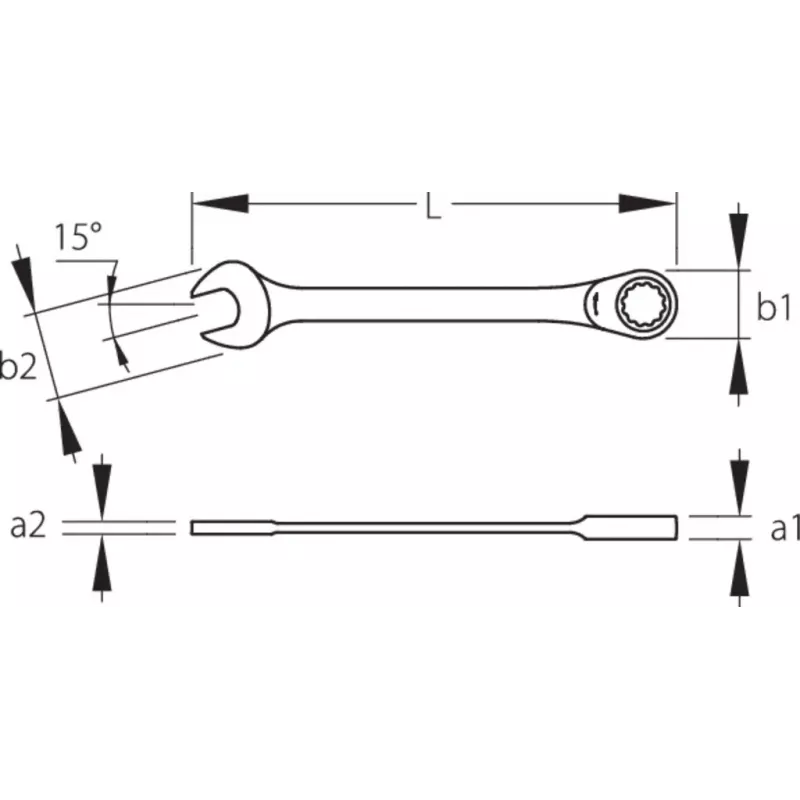 Socket Wrench Gedore 7 R 19