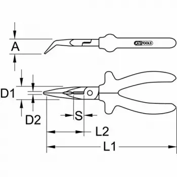 Plier KS Tools 117.1767 Weight 140 g Package 350x250x130 mm