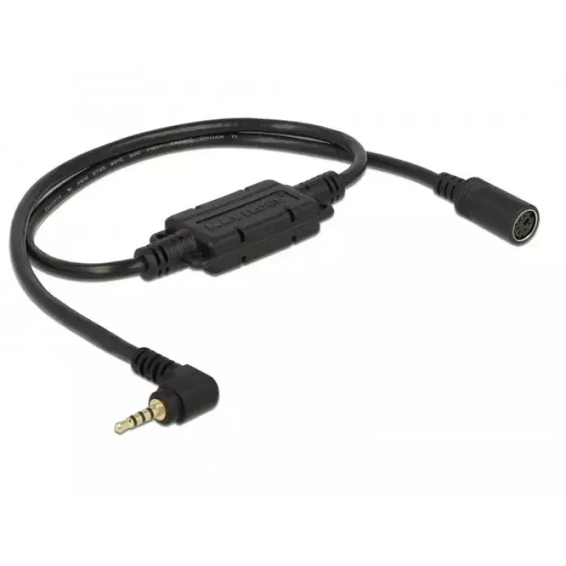 Audio kaabel Navilock 62881 0.52m 2.5mm Must