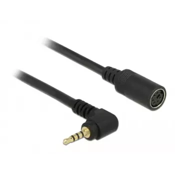 Audio kaabel Navilock 62881 0.52m 2.5mm Must