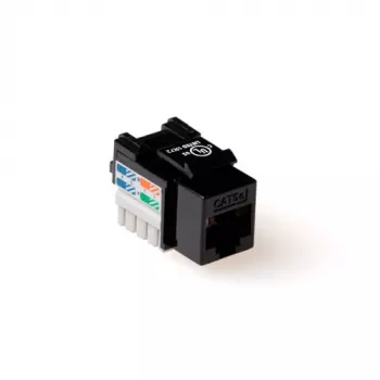 Keystone Jack ACT CAT6 Varjestamata Punch Down Must TD6014