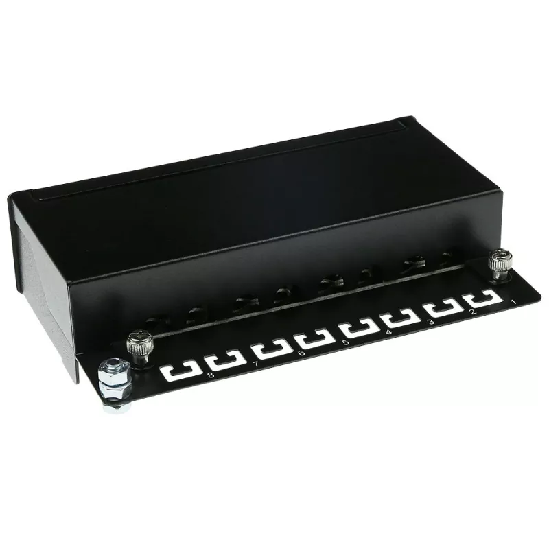 Pindpaigaldatav varjestatud patch-karp ACT 8-port CAT6, 173×44 mm
