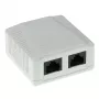 Pinnale paigaldatav karp ACT 2 pordiga varjestamata CAT5E — 59×29,5×61 mm