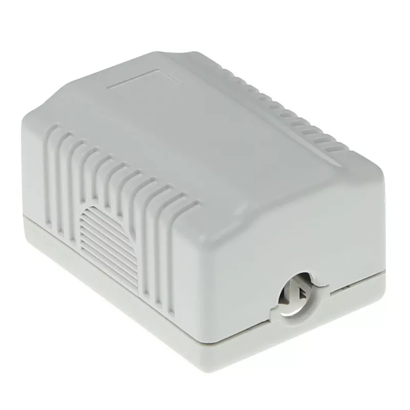 Surface mounted shielded outlet box ACT FA5005 for 1× CAT5E jack, 39×29.5×54 mm
