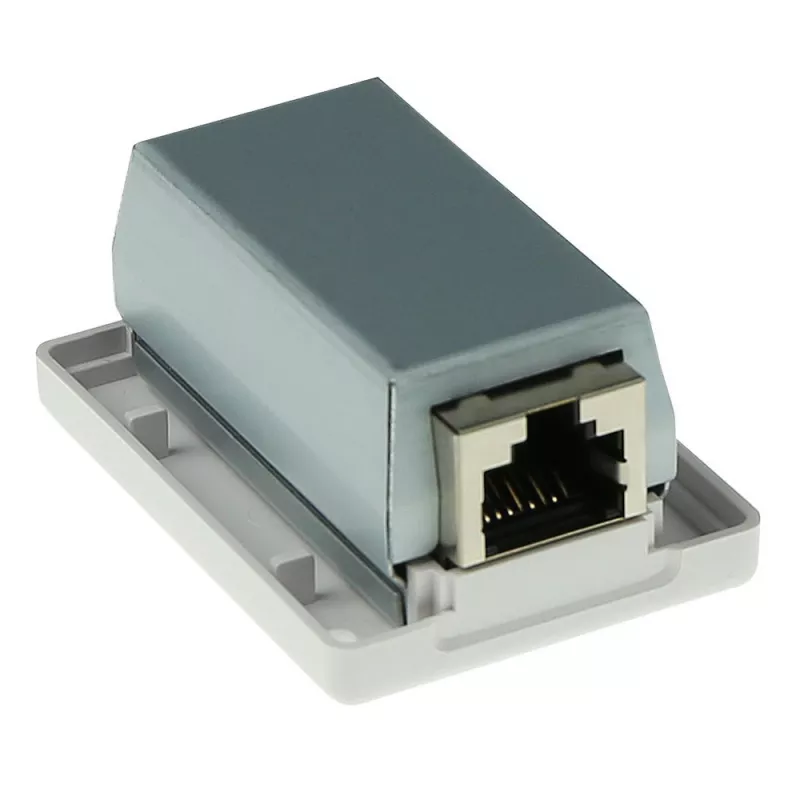Pindpaigaldatav varjestatud pistikupesa karp ACT CAT6, 1-port, 39×54×29,5 mm