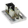 Pindpaigaldatav varjestatud pistikupesa karp ACT CAT6, 1-port, 39×54×29,5 mm