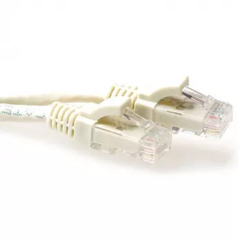 ACT Ivory 30 meetri U/UTP CAT6 patch-kaabel purunemiskindla konnektorikaitsega ja RJ45-pistikutega