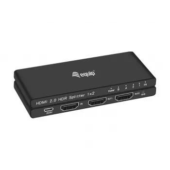 Equip üliõhuke 2-pordiline HDMI 2.0 jaotur