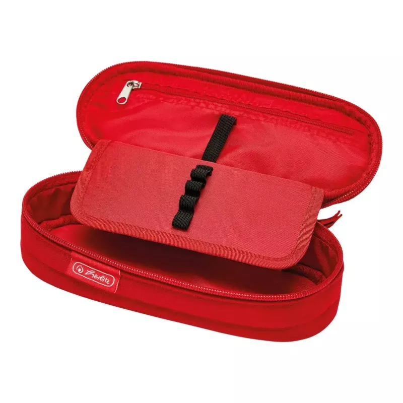 Pehme pliiatsikarp Herlitz 50038428, polüester, punane, 215x95x60 mm
