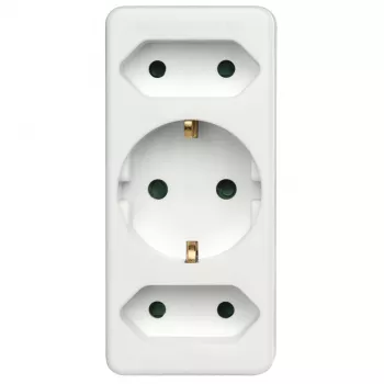 Hama 00223215 toitepikendus 3 vahelduvvoolu pistikupesa Siseruumides Valge