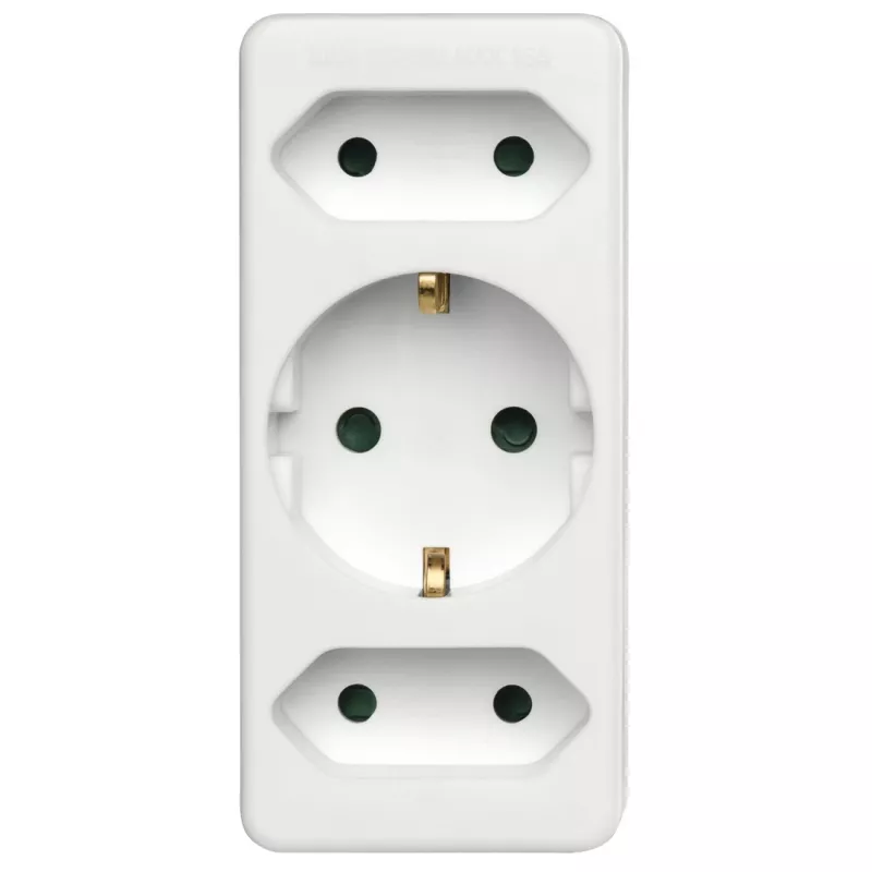 Hama 00223215 toitepikendus 3 vahelduvvoolu pistikupesa Siseruumides Valge