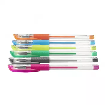 Hama Glitter & Classic korgiga geelpliiats Sinine, Roheline, Oranž, Roosa, Hõbedane, Kollane 6 tk