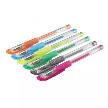 Hama Glitter & Classic korgiga geelpliiats Sinine, Roheline, Oranž, Roosa, Hõbedane, Kollane 6 tk