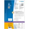 Isekleepuv printerisilt HERMA 10740 valge 19,2x6,1 cm 320 silti