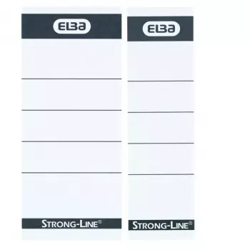 Elba 400087754 10 tk must valge ristkülik 5x2,5 cm sildid