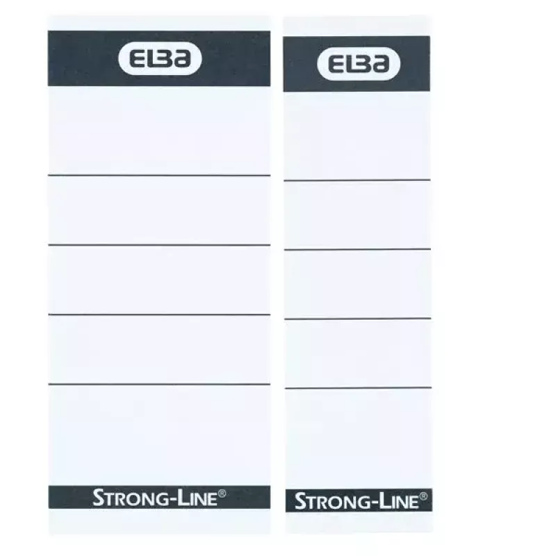 Elba 400087754 10 tk must valge ristkülik 5x2,5 cm sildid