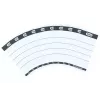 Elba 400087754 10 tk must valge ristkülik 5x2,5 cm sildid