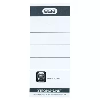 Elba 400087754 10 tk must valge ristkülik 5x2,5 cm sildid
