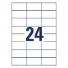 Isekleepuv printerisilt AVERY 6605 valge 7x3,7 cm 1560 silti