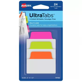 Tühjad vahelehed Avery Ultra Tabs 74753 Roheline Oranž Roosa