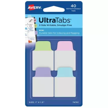 Tühjad järjehoidjad Avery Ultra Tabs 74761 sinine roheline roosa lilla