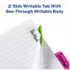 Blank tab index Avery Ultra Tabs Roheline Oranž Roosa Kollane 74767