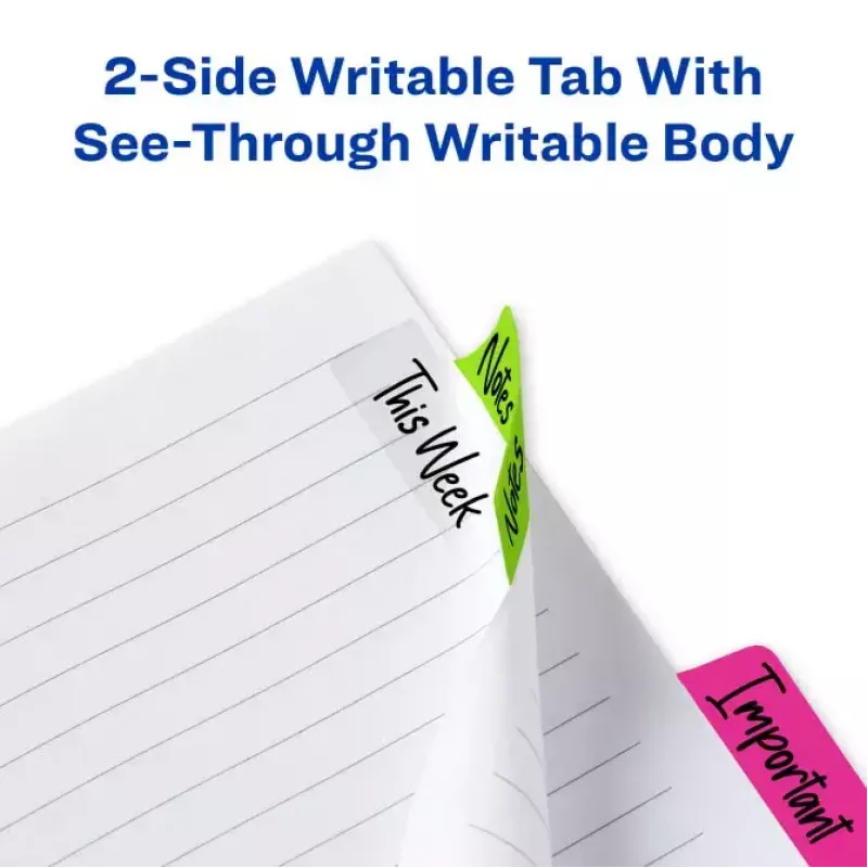 Blank tab index Avery Ultra Tabs Roheline Oranž Roosa Kollane 74767