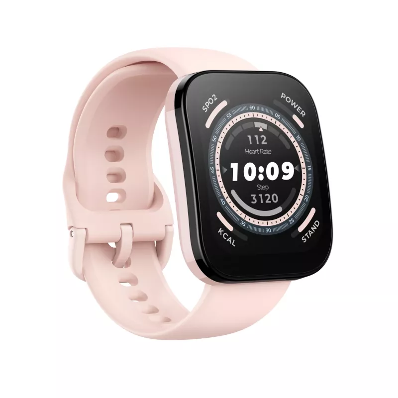 Amazfit Bip 5 4,85 cm (1,91 tolli) TFT 45,9 mm digitaalne 320 x 380 pikslit puutetundlik ekraan roosa GPS (satelliit)