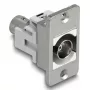 DeLOCK 90880 BNC pistikupesa väljalase hõbevalge 50 Ω