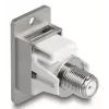 DeLOCK 90882 pistikupesa IEC F hõbevalge 75 Ω