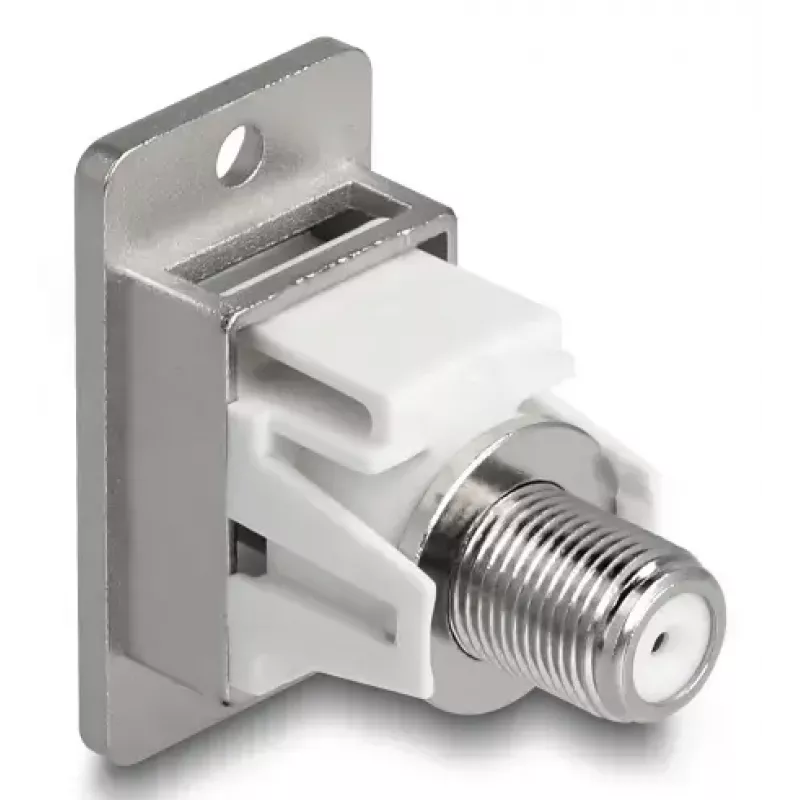 DeLOCK 90882 pistikupesa IEC F hõbevalge 75 Ω