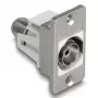 DeLOCK 90882 pistikupesa IEC F hõbevalge 75 Ω