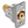 DeLOCK 90884 pistikupesa 3,5 mm Hõbedane Valge Emane