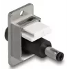 DeLOCK keystone-moodul 90886 Lame Must Hõbedane Valge DC 5,5 x 2,5