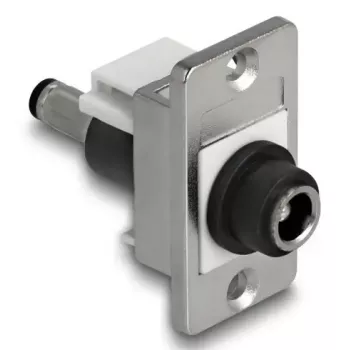 DeLOCK keystone-moodul 90886 Lame Must Hõbedane Valge DC 5,5 x 2,5