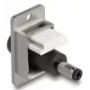 DeLOCK 90887 keystone moodul Lame Must Hõbedane Valge DC 5.5 x 2.5