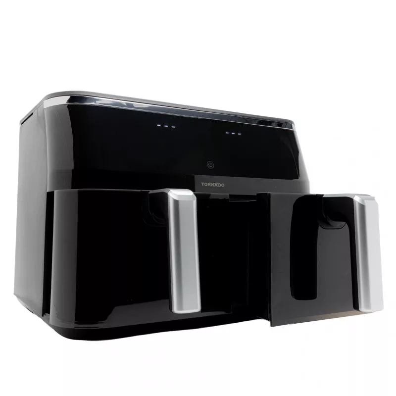 TORNADO TAFT-1000-GS | Double Air Fryer 9L, kuumõhufritüür, 9 L, 60 °C, 200 °C, 12 inimest, 540 min
