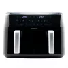 TORNADO TAFT-1000-GS | Double Air Fryer 9L, kuumõhufritüür, 9 L, 60 °C, 200 °C, 12 inimest, 540 min