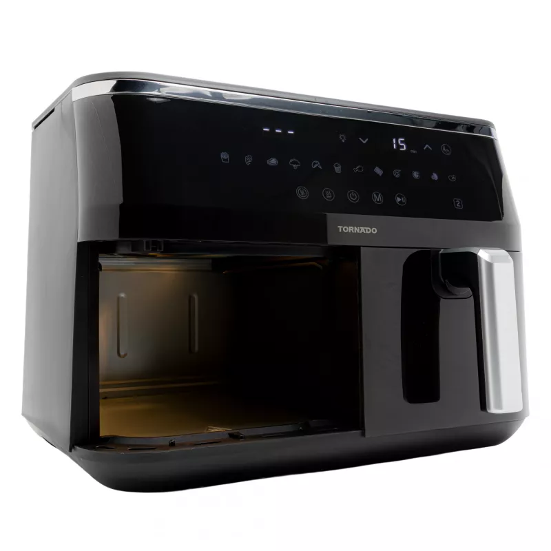 TORNADO TAFT-1000-GS | Double Air Fryer 9L, kuumõhufritüür, 9 L, 60 °C, 200 °C, 12 inimest, 540 min