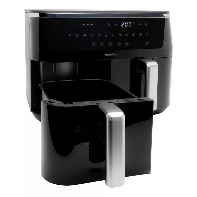 TORNADO TAFT-1000-GS | Double Air Fryer 9L, kuumõhufritüür, 9 L, 60 °C, 200 °C, 12 inimest, 540 min
