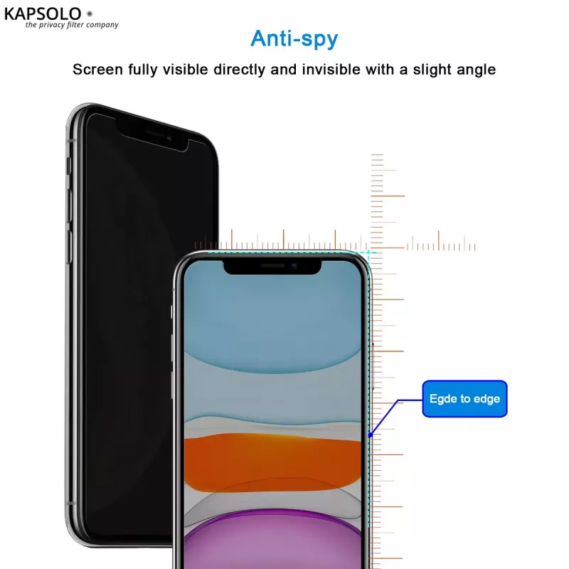 Privaatsuskaitsega karastatud klaas KAPSOLO iPhone X