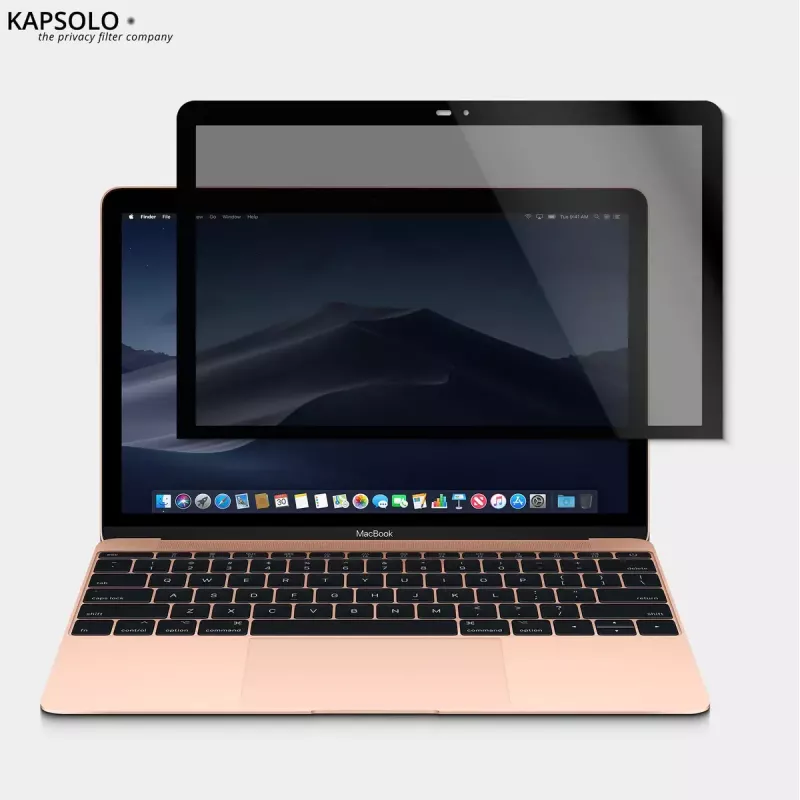 Ekraanikaitse Kapsolo Privacy Magnetic Apple MacBook Pro 13 (2020) jaoks — 13 tolli, 9H kõvadus, 50% valgusläbivus, 30° privaatsus