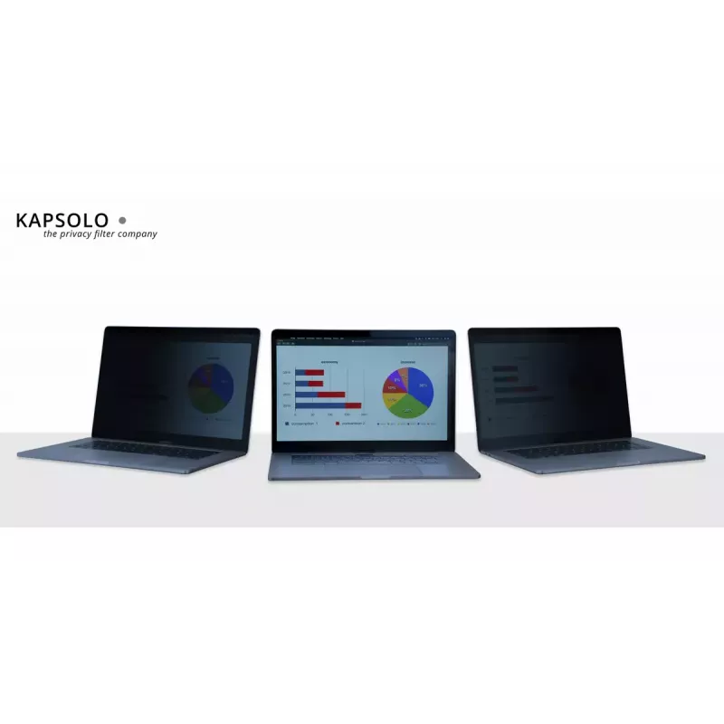 Privaatsusega magnetiline ekraanikaitse Kapsolo Apple MacBook Pro 16-tollisele Retinale (2019) — 9H kõvadus, 50% valgusläbivus, 30° privaatsusnurk, 40,6 cm